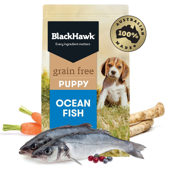 Black Hawk Grain Free Puppy Ocean Fish Dry Food - Just For Pets Australia