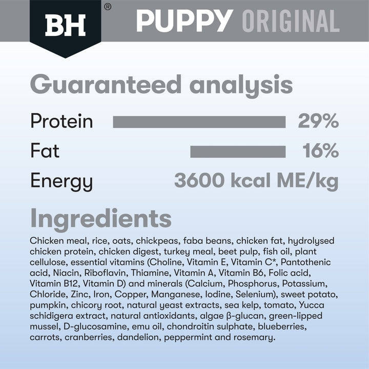Black Hawk Original Chicken & Rice Large Breed Puppy - Just For Pets Australia