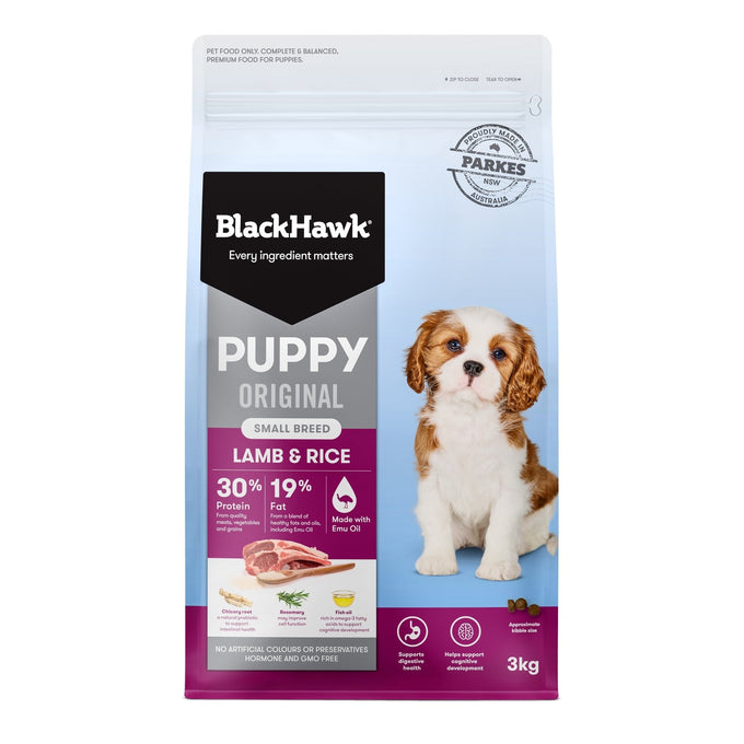 Black Hawk Original Lamb & Rice Small Breed Puppy - Just For Pets Australia