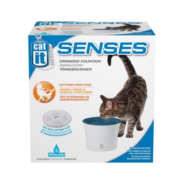 Catit Senses Drinking Fountain 3L with Water Softening Filter - Just For Pets Australia