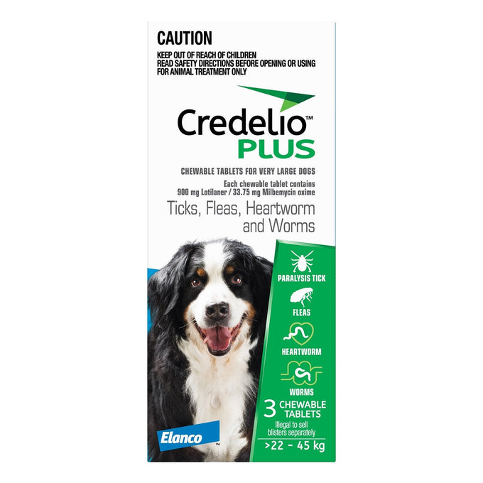 Credelio PLUS 22kg - 44kg - Just For Pets Australia