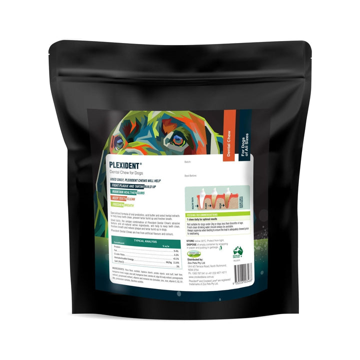 Crooked Lane Solutions PlexiDent Dental Chews - Just For Pets Australia