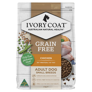 Grain Free Toy & Small Breed Adult Dry Dog Food Chicken 2kg - Just For Pets Australia