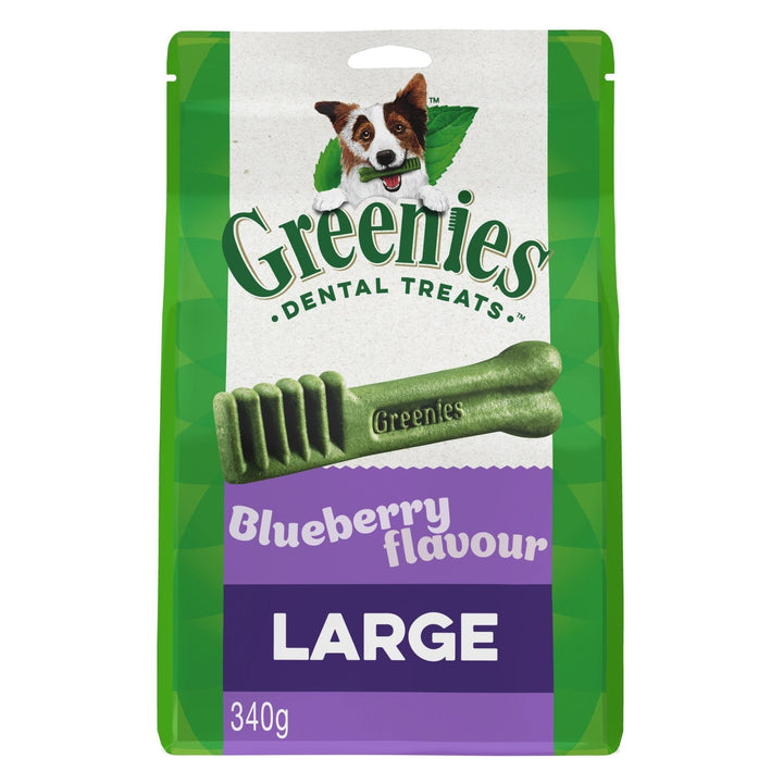 GREENIES™ Blueberry Large Dental Dog Treat 8 Pack 340g - Just For Pets Australia