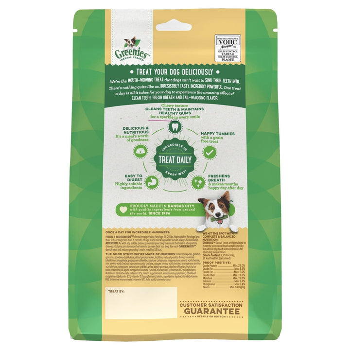 GREENIES™ Grain Free Petite Dental Dog Treat 20 pack 340g - Just For Pets Australia