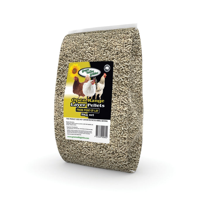 Green Valley Home Grown Layer Pellets 5kg - Just For Pets Australia