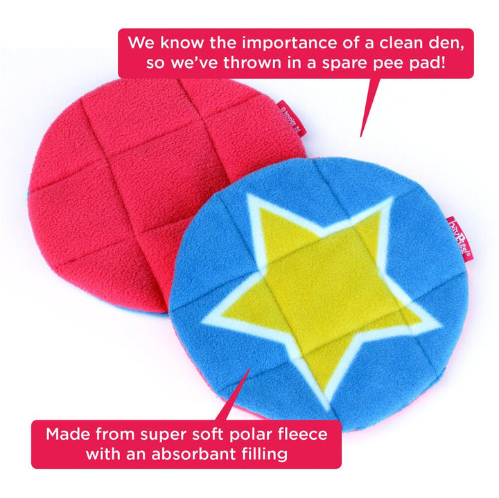 HayPigs! Circus Hidey Hut Fleece Hidey Hut - Just For Pets Australia