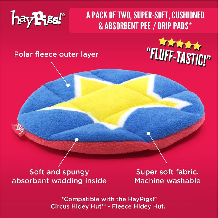 HayPigs! Circus Hidey Hut Pee Pads - Pack of 2 - Just For Pets Australia