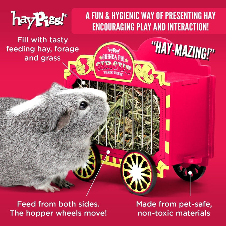 HayPigs! Wheel Wagon Hay Hopper - Just For Pets Australia
