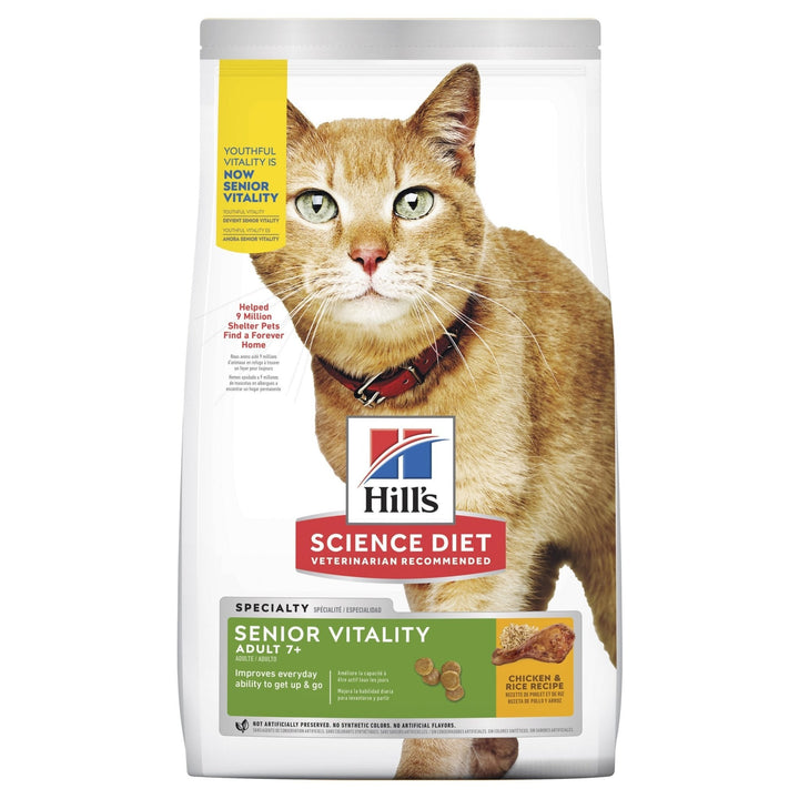 Hill's Science Diet Adult 7+ Senior Vitality Dry Cat Food - Just For Pets Australia