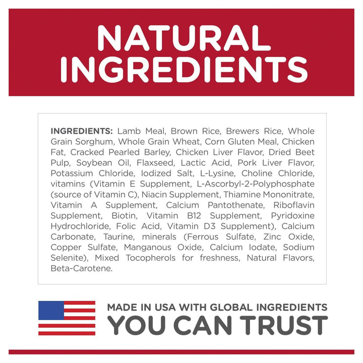 Hill's Science Diet Adult Lamb Meal & Brown Rice Recipe Dry Dog Food 14.97kg - Just For Pets Australia