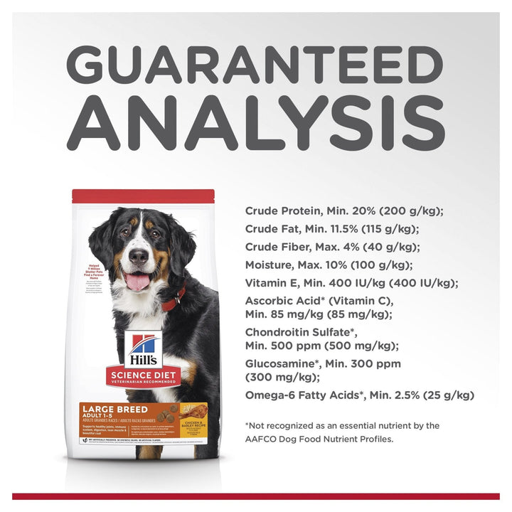 Hill's Science Diet Adult Large Breed Dry Dog Food 12kg - Just For Pets Australia