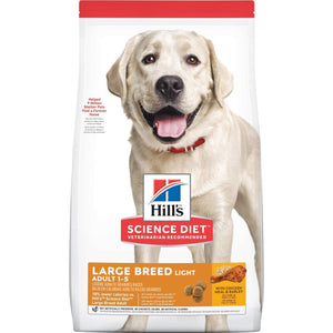 Hill's Science Diet Adult Light Large Breed Dry Dog Food 12kg - Just For Pets Australia