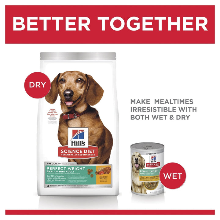 Hill's Science Diet Adult Perfect Weight Small & Mini Dry Dog Food - Just For Pets Australia