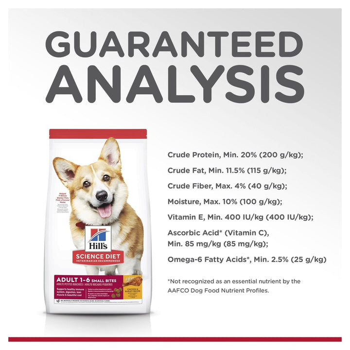 Hill's Science Diet Adult Small Bites Dry Dog Food - Just For Pets Australia