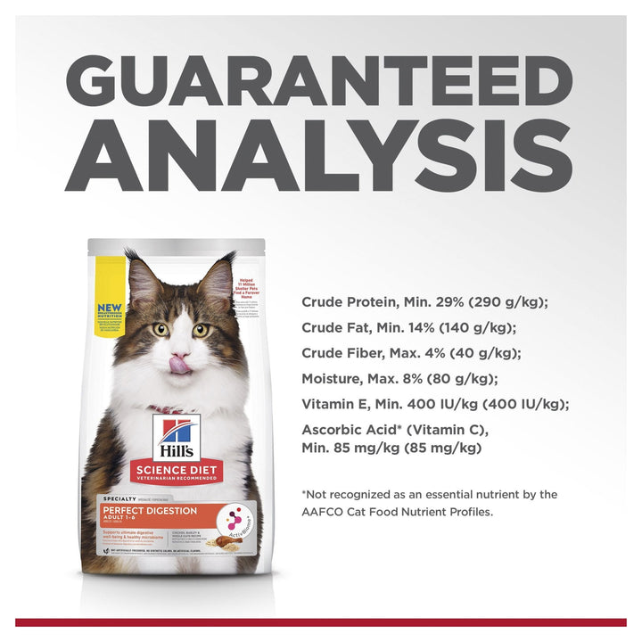 Hill's Science Diet Perfect Digestion Adult Dry Cat Food - Just For Pets Australia