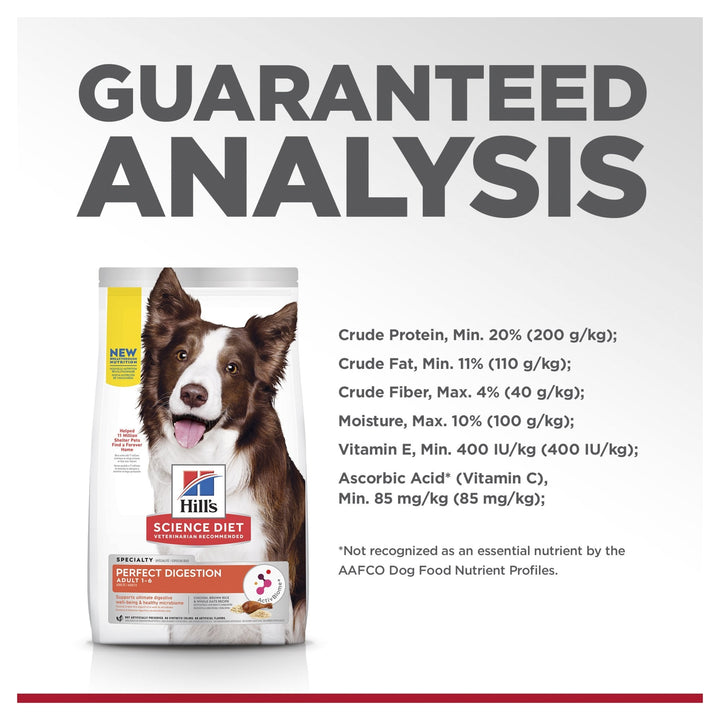 Hill's Science Diet Perfect Digestion Adult Dry Dog Food - Just For Pets Australia