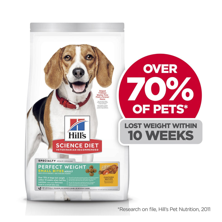 Hill's Science Diet Perfect Weight Adult Small Bites Dry Dog Food - Just For Pets Australia