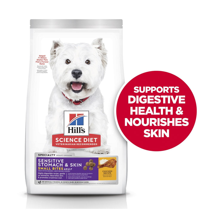 Hill's Science Diet Sensitive Skin & Stomach Adult Small Bites Dry Dog Food - Just For Pets Australia