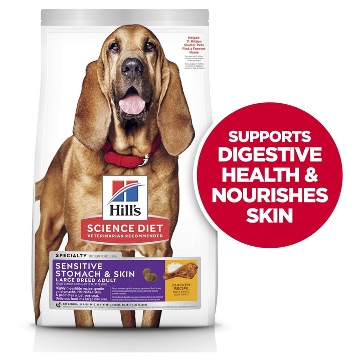 Hill's Science Diet Sensitive Stomach & Skin Adult Large Breed Dry Dog Food 13.6kg - Just For Pets Australia