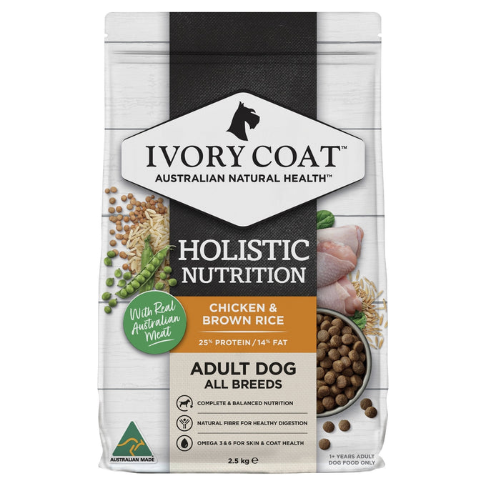 Ivory Coat Chicken & Brown Rice Dry Dog Food - Just For Pets Australia