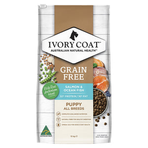 Ivory Coat Grain Free Puppy Salmon & Ocean Fish - Just For Pets Australia