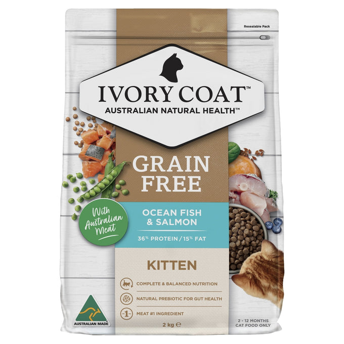 Ivory Coat Kitten Grain Free Ocean Fish & Salmon - Just For Pets Australia