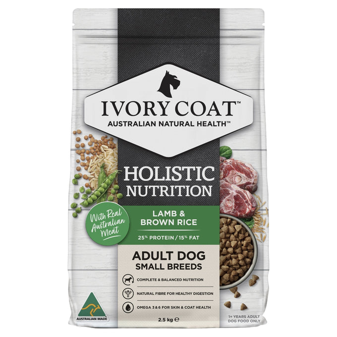 Ivory Coat Lamb and Brown Rice Dry Dog Food - Just For Pets Australia