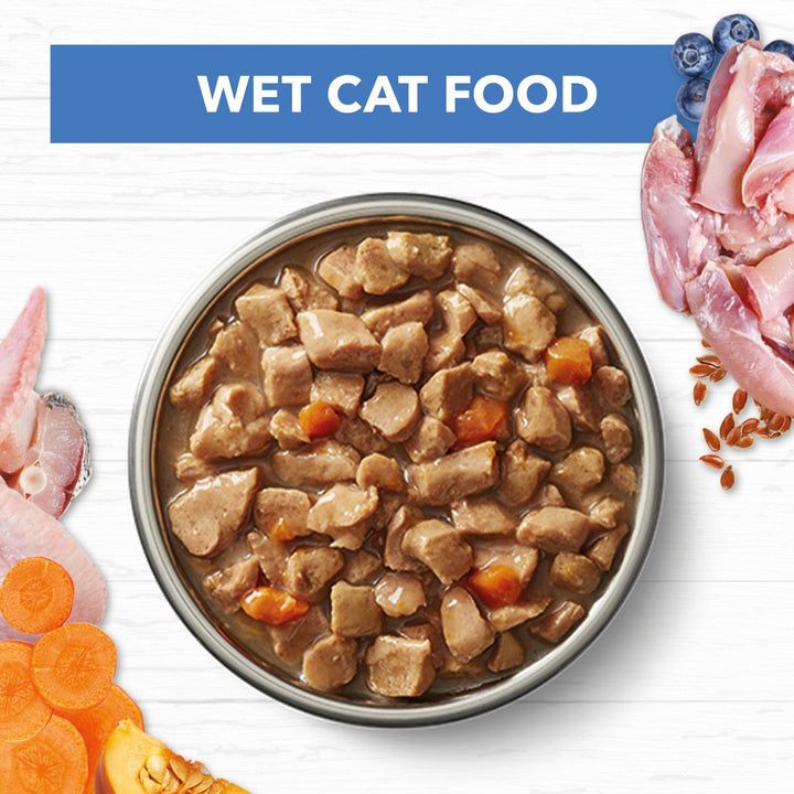Ivory Coat Mature Chicken & Ocean Fish in Gravy Wet Cat Food, 12x85g - Just For Pets Australia