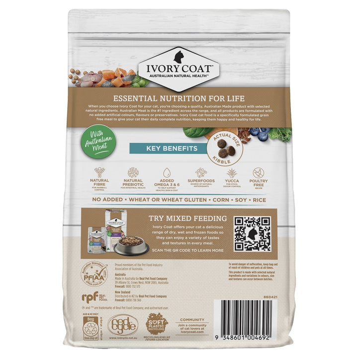 Ivory Coat Ocean Fish & Salmon Grain Free Dry Cat Food - Just For Pets Australia