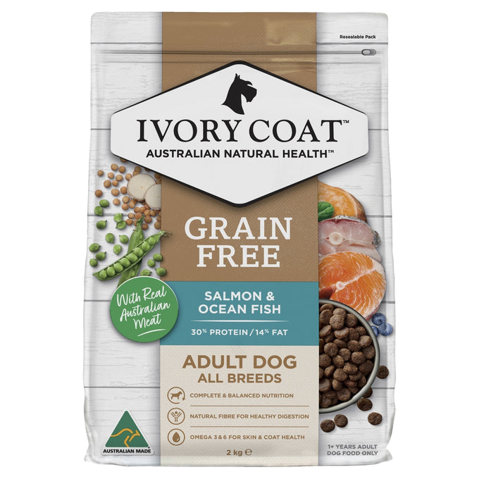 Ivory Coat Ocean Fish & Salmon Grain Free Dry Dog Food - Just For Pets Australia