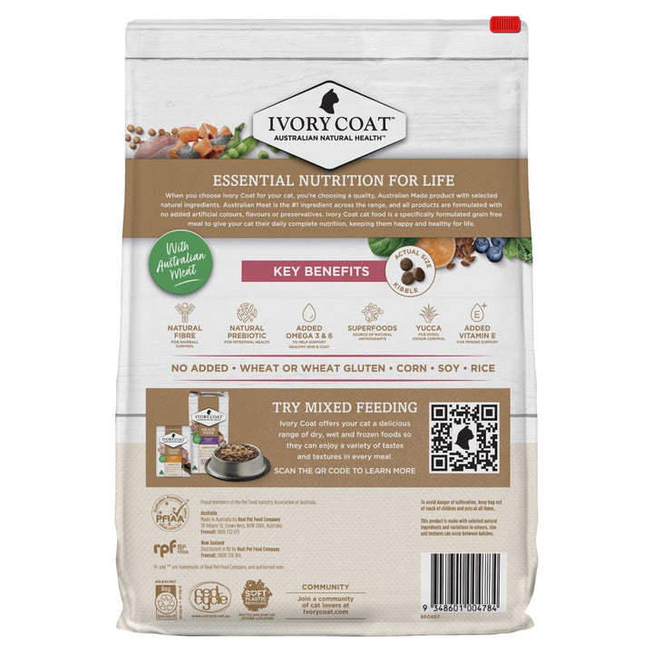 Ivory Coat Salmon & Chicken Dry Mature Cat Food - Just For Pets Australia