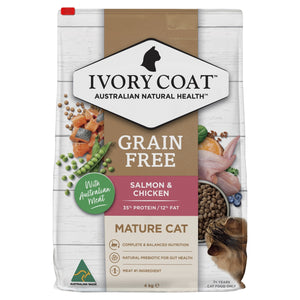 Ivory Coat Salmon & Chicken Dry Mature Cat Food - Just For Pets Australia