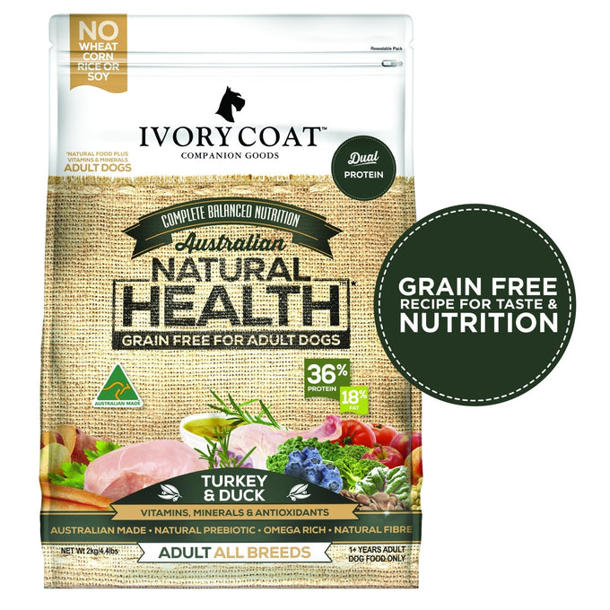 Ivory Coat Turkey & Duck Grain Free Dry Dog Food - Just For Pets Australia