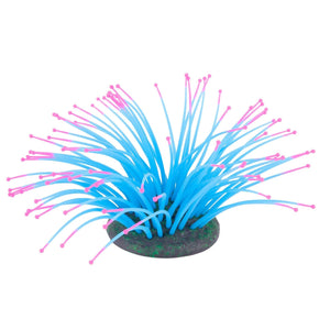 Kazoo Silicone Plant - Sea Anemone Small Blue/Pink - Just For Pets Australia