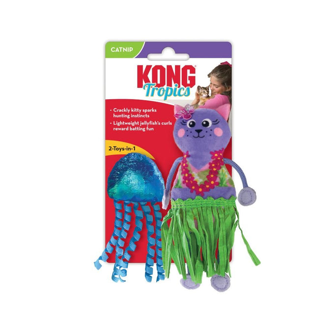 KONG Cat Tropics Crackle Toys - Just For Pets Australia