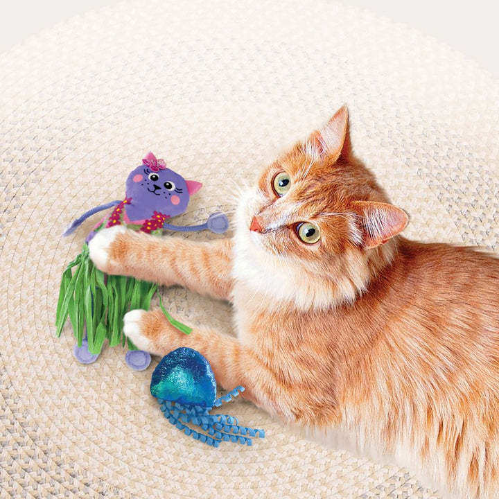 KONG Cat Tropics Crackle Toys - Just For Pets Australia