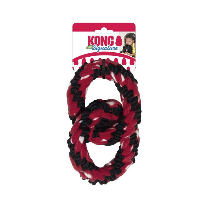 KONG Signature Rope Double Ring Tug - Just For Pets Australia