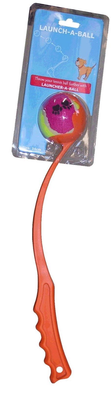 Launch-A-Ball Back Saver Grab & Throw Stick 34cm - Just For Pets Australia