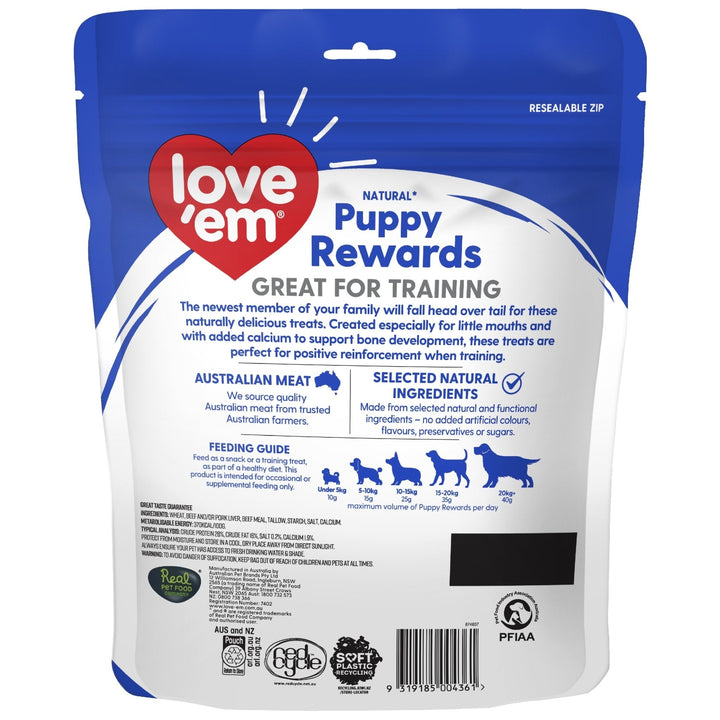 love'em Puppy Rewards Dog Treats 400g - Just For Pets Australia