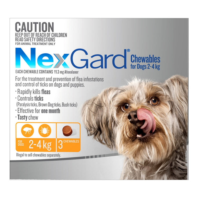 NexGard For Very Small Dog 2.0-4kg - Just For Pets Australia