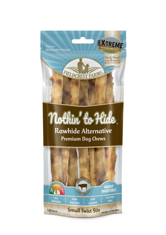 Nothin' to Hide Small Twist Stix 10pk - Just For Pets Australia