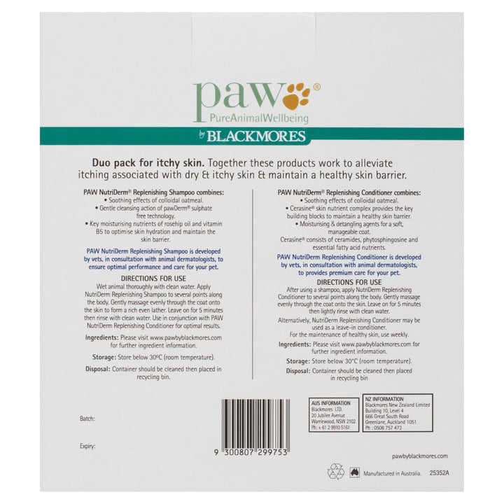 PAW Itchy Skin Duo Pack - Just For Pets Australia