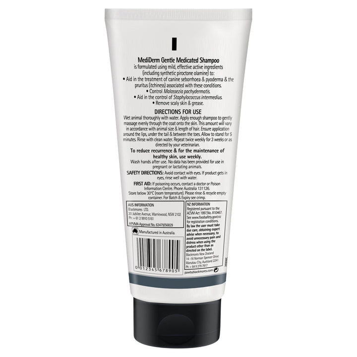 PAW MediDerm® Gentle Medicated Shampoo - Just For Pets Australia