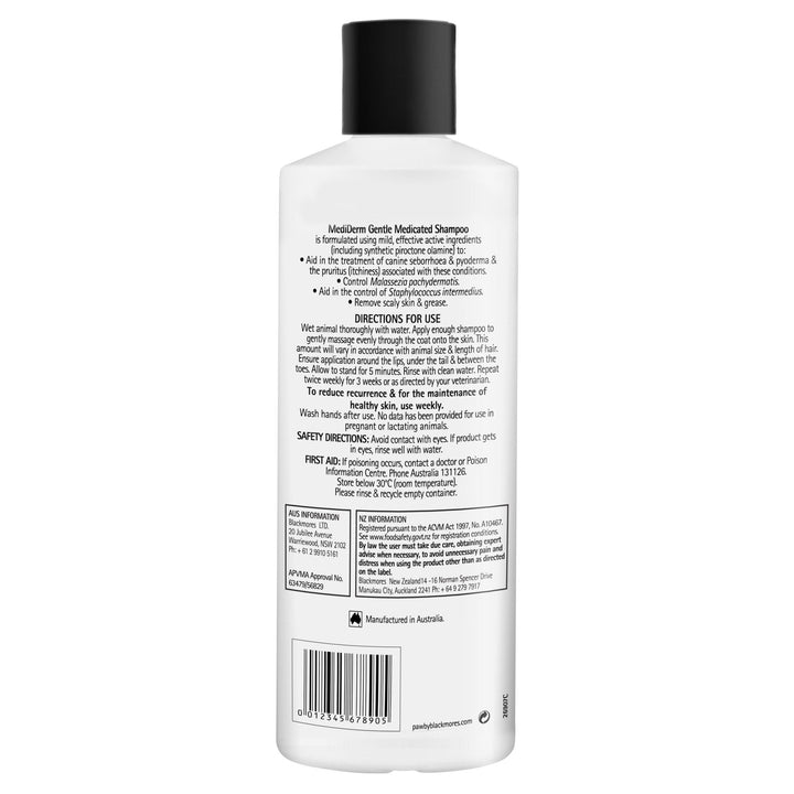PAW MediDerm® Gentle Medicated Shampoo - Just For Pets Australia