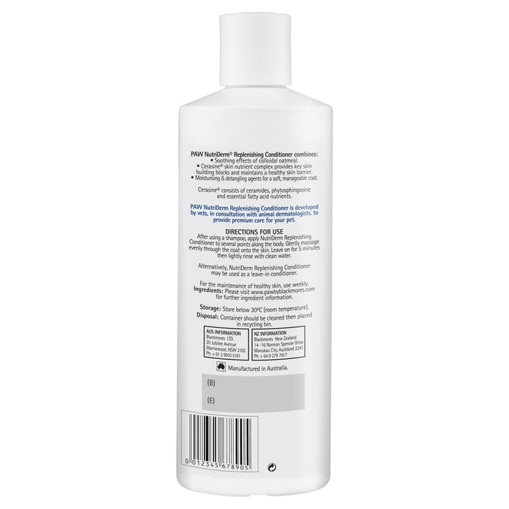 PAW Nutriderm® Replenishing Conditioner - Just For Pets Australia