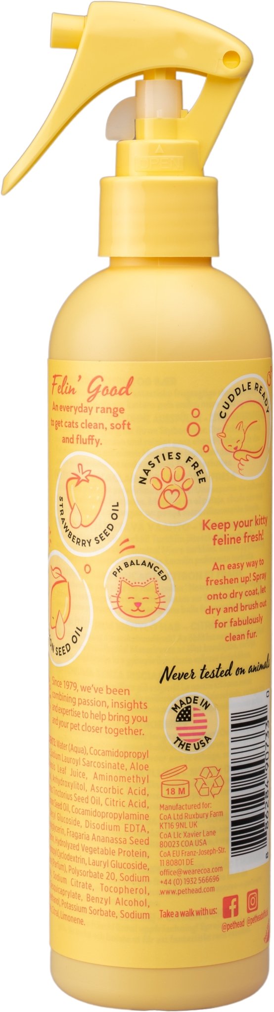 Pet Head Felin' Good Cat Spray 300ml - Just For Pets Australia