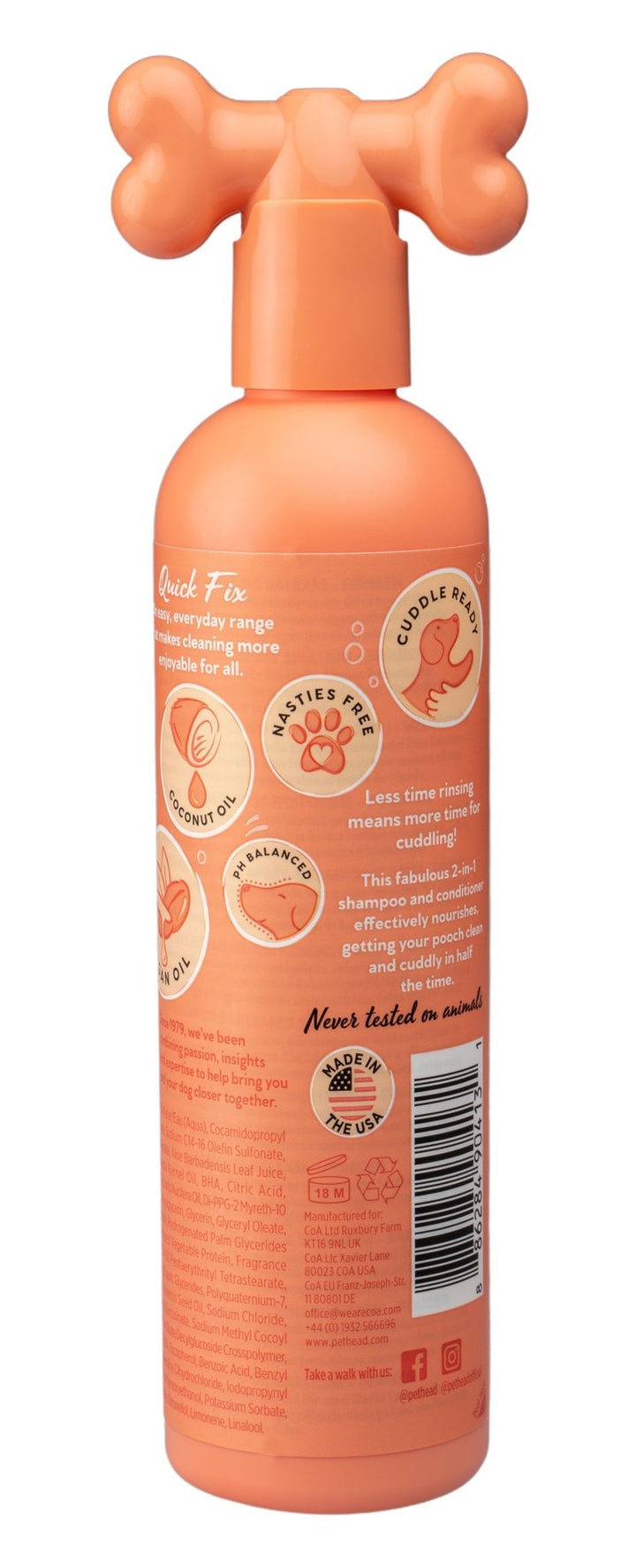 Pet Head Quick Fix 2In1 Shampoo 300ml - Just For Pets Australia