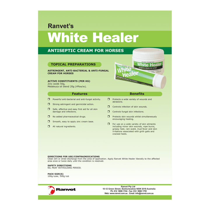 Ranvet White Healer - Just For Pets Australia