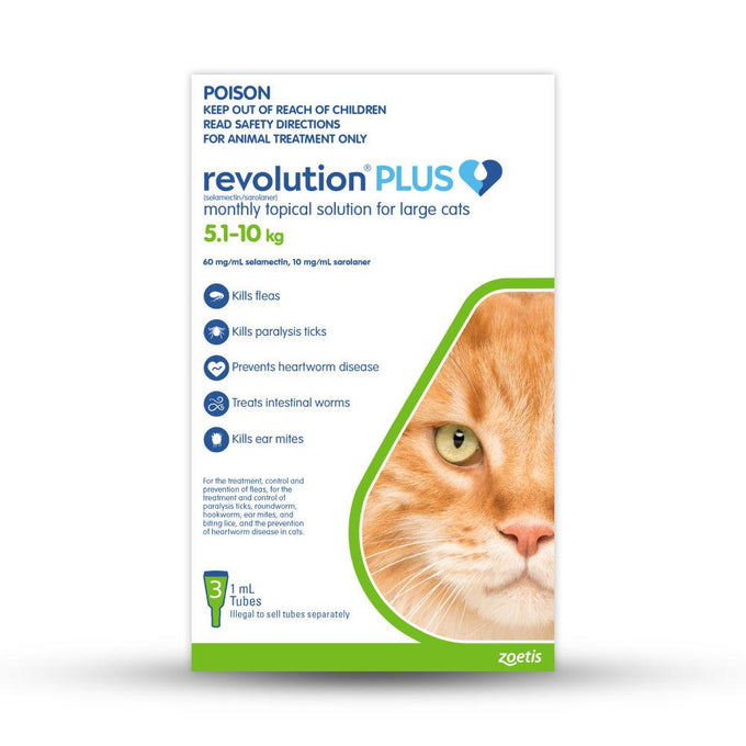 Revolution PLUS for Large Cats over 5kg - Just For Pets Australia